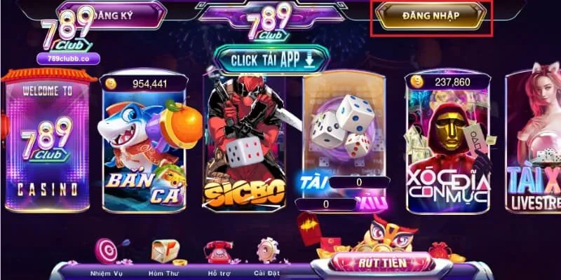 Một số thể loại game đang có mặt tại cổng game 789club